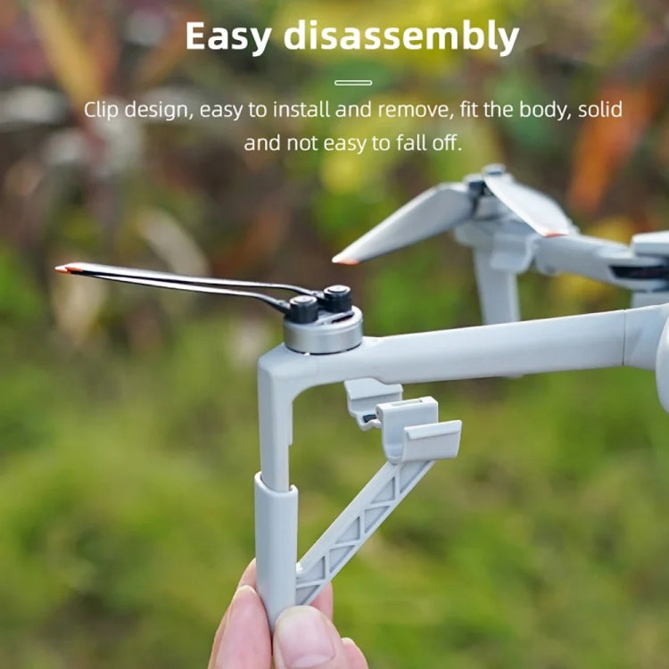 Dron BRDRC Tren de aterrizaje Pata de altura aumentada para DJI Mini 4 Pro (gris) — imagen 6