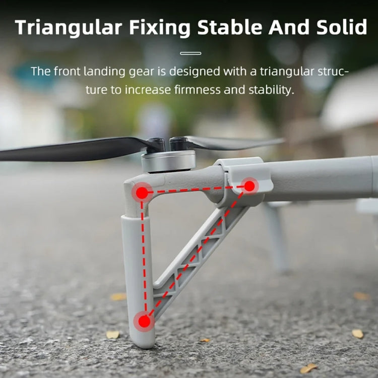 Dron BRDRC Tren de aterrizaje Pata de altura aumentada para DJI Mini 4 Pro (gris) — imagen 7