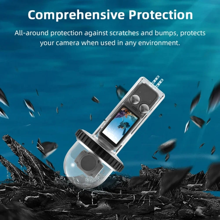 Funda BRDRC impermeable de 40 m de profundidad Cubierta de carcasa de buceo para DJI Osmo Pocket 3 (mango transparente) — im…