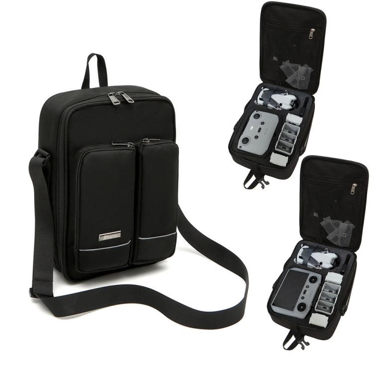 Bolsa de almacenamiento BKANO Bolsa de hombro Bolsa de mensajero estuche para DJI Mini 4 Pro (Negro)