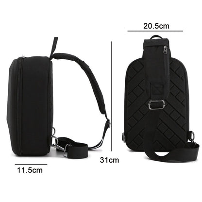 Bolsa de pecho Dron Mochila Bolsa cruzada Caja de almacenamiento para DJI Mini 4 Pro (Negro) — imagen 3