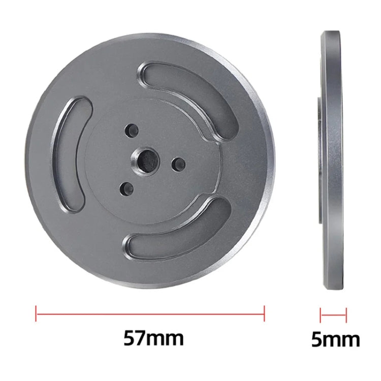 Soporte magnético para teléfono con orificio de 1/4 de pulgada para brazo mágico de trípode (color titanio) — imagen 12