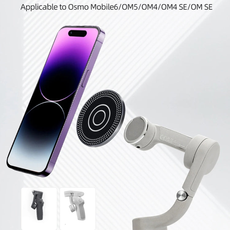 Soporte magnético para teléfono con orificio de 1/4 de pulgada para brazo mágico de trípode (negro) — imagen 4