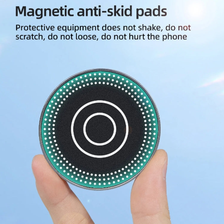 Soporte magnético para teléfono con orificio de 1/4 de pulgada para brazo mágico de trípode (color titanio) — imagen 9