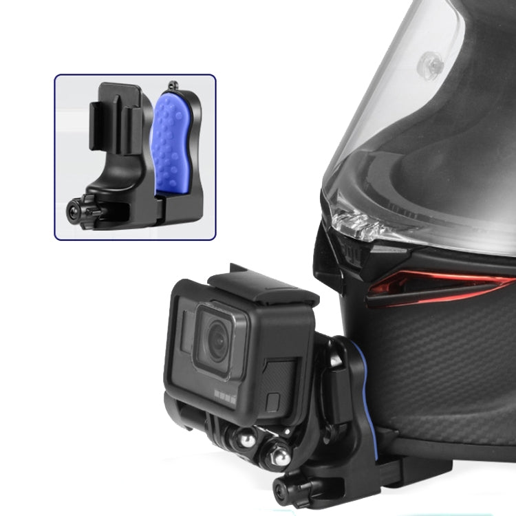Soporte de abrazadera para casco de motocicleta para GoPro Hero Serie, cámaras SJCAM, especificaciones: Set 1 para DJI Osmo…