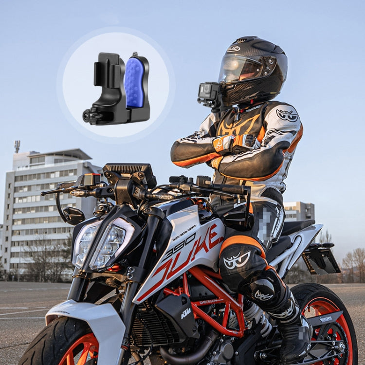 Soporte de abrazadera para casco de motocicleta para GoPro Hero Serie, cámaras SJCAM, especificaciones: Set 1 para DJI Osmo……
