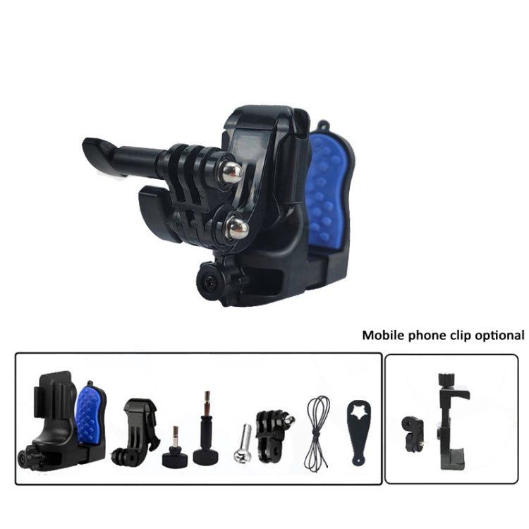 Soporte de abrazadera para casco de motocicleta para GoPro Hero Serie, cámaras SJCAM, especificaciones: Set 1 para DJI Osmo……