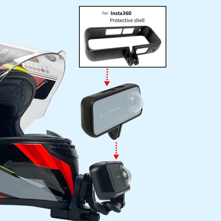 Soporte de abrazadera para casco de motocicleta para GoPro Hero Serie, cámaras SJCAM, especificaciones: Set 1 para DJI Osmo……