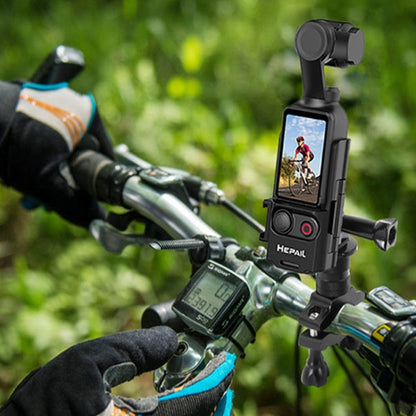 Soporte Adaptador extendido HEPAIL, mango de extensión de bisel protector, adaptador de zapata fría para DJI Osmo Pocket 3 —…