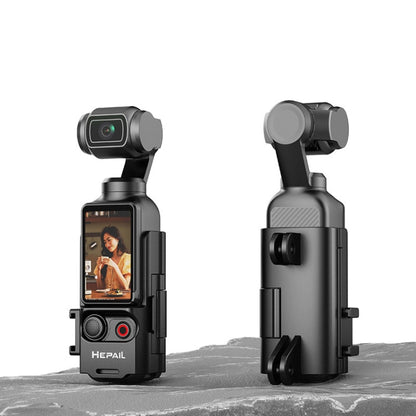 Soporte Adaptador extendido HEPAIL, mango de extensión de bisel protector, adaptador de zapata fría para DJI Osmo Pocket 3 —…