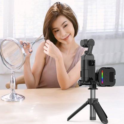 Soporte Adaptador extendido HEPAIL, mango de extensión de bisel protector, adaptador de zapata fría para DJI Osmo Pocket 3 —…