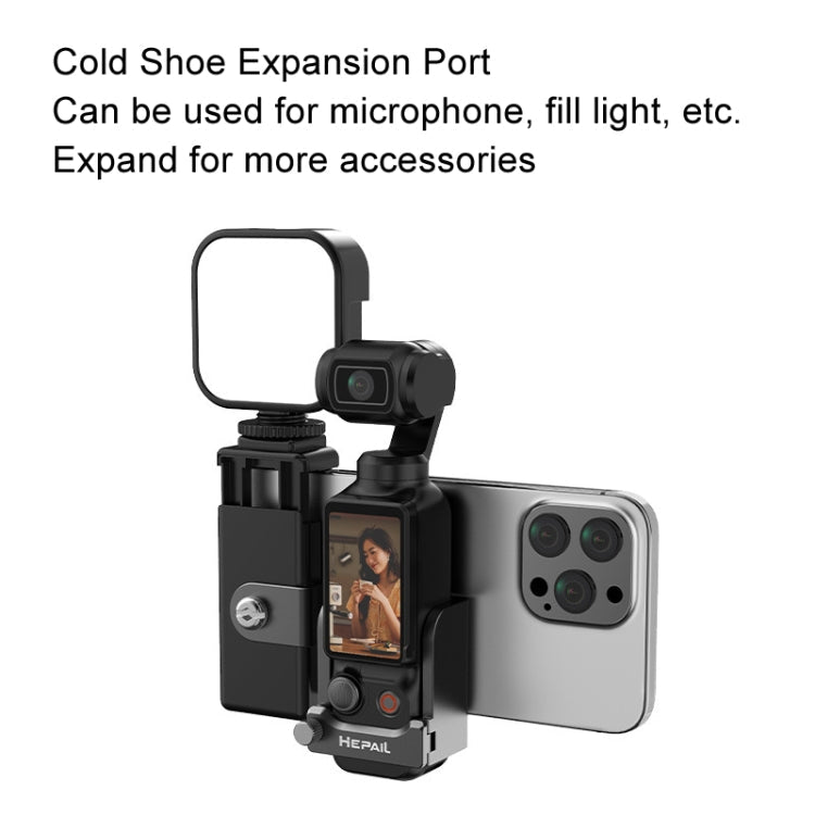 Soporte HEPAIL adaptador de para teléfono extendido bisel de protección para DJI Osmo Pocket 3 — imagen 5