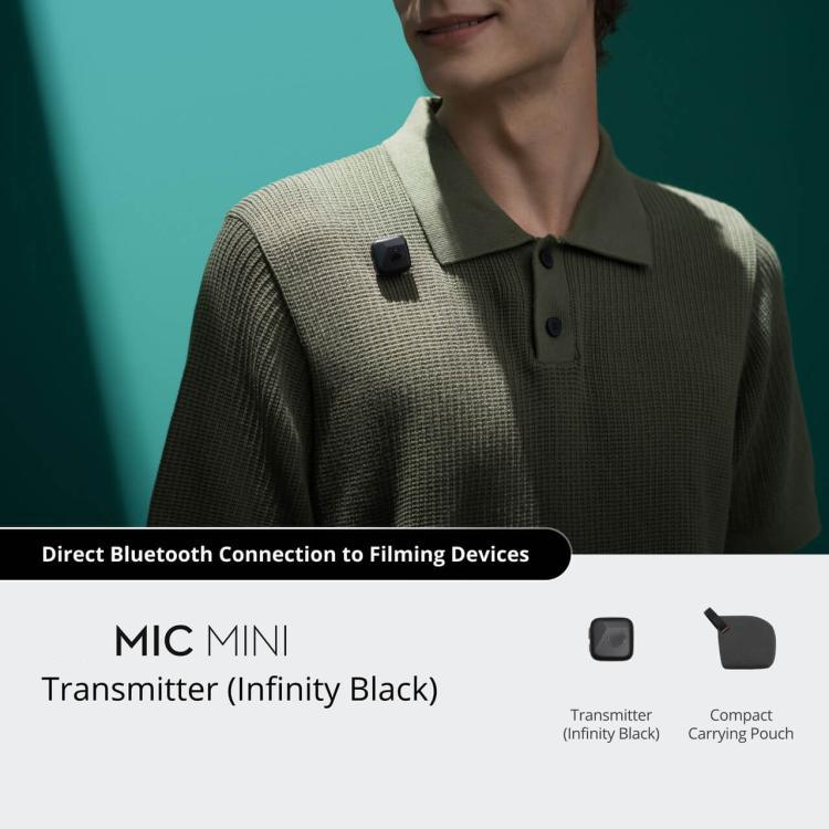 Transmisor Mic Mini Original, puede funcionar sólo con el teléfono (negro) para DJI Mini — imagen 6