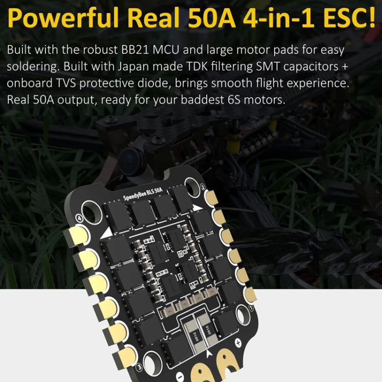 SpeedyBee BLS 50A 4-en-1 ESC 3-6S Lipo barómetro para RC Dron — imagen 2
