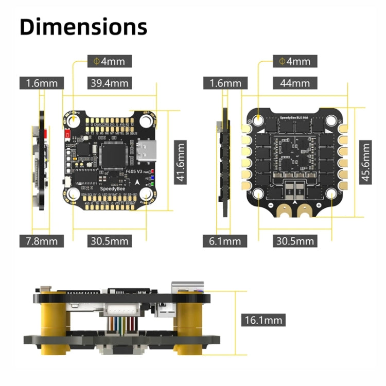 SpeedyBee BLS 50A 4-en-1 ESC 3-6S Lipo barómetro para RC Dron — imagen 11