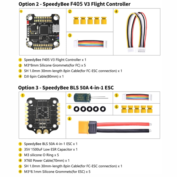 SpeedyBee BLS 50A 4-en-1 ESC 3-6S Lipo barómetro para RC Dron — imagen 15