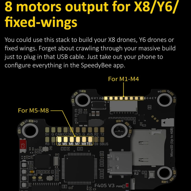SpeedyBee BLS 50A 4-en-1 ESC 3-6S Lipo barómetro para RC Dron — imagen 6