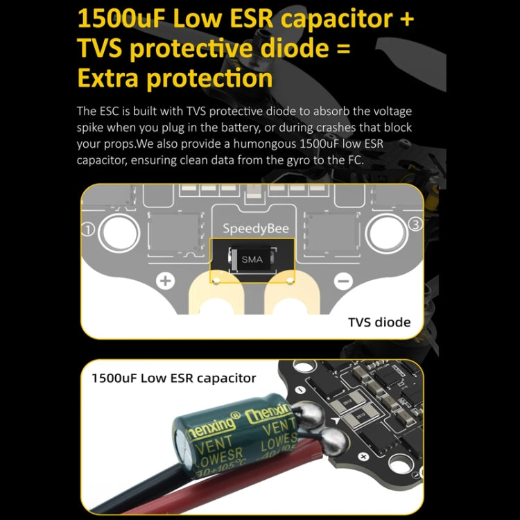 SpeedyBee BLS 50A 4-en-1 ESC 3-6S Lipo barómetro para RC Dron — imagen 9