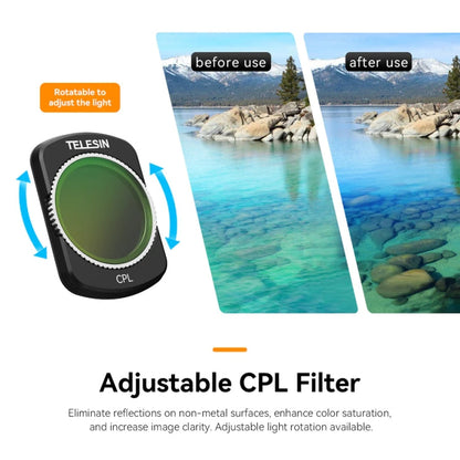 Juego de filtros de succión Pocket 3 TELESIN S5-FLT-03 magnéticos CPL+ND16+ND64+ND256 — imagen 7