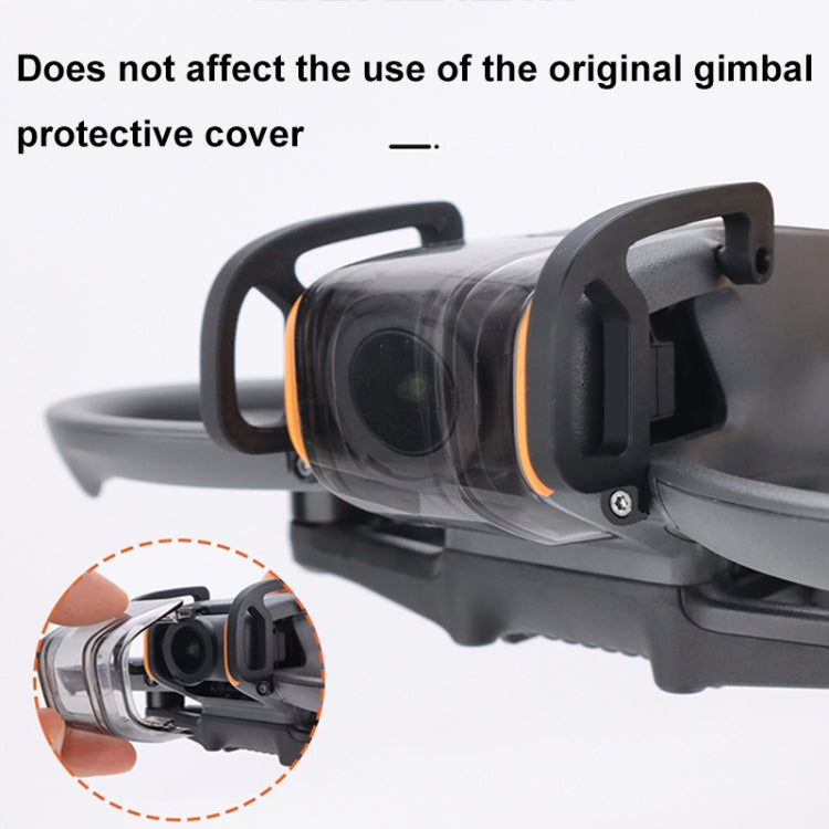 Lente CQT Aleación de aluminio Dron Gimbal Parachoques anticolisión para DJI Avata 2 (Naranja) — imagen 4
