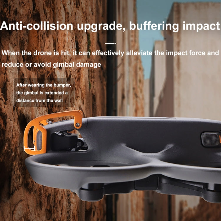 Lente CQT Aleación de aluminio Dron Gimbal Parachoques anticolisión para DJI Avata 2 (Naranja) — imagen 8
