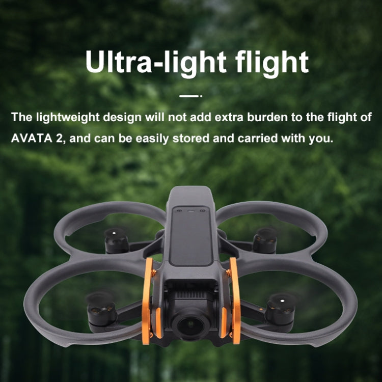 Lente CQT Aleación de aluminio Dron Gimbal Parachoques anticolisión para DJI Avata 2 (Naranja) — imagen 10
