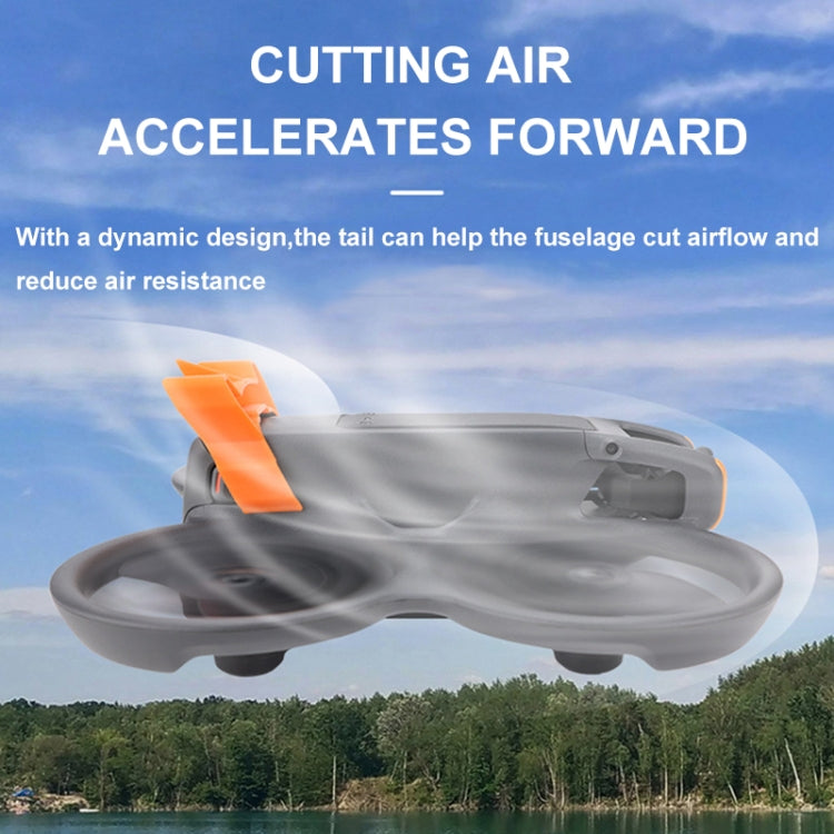 Adhesivo CQT Cola de vuelo de corte de flujo de Air para drones para DJI Avata 2 (negro) — imagen 6
