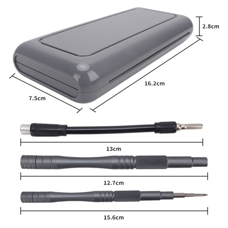 Juego de destornilladores CQT UAV 30 en 1 Dron extendidos universales Juego de herramientas de desmontaje (gris esmerilado)…