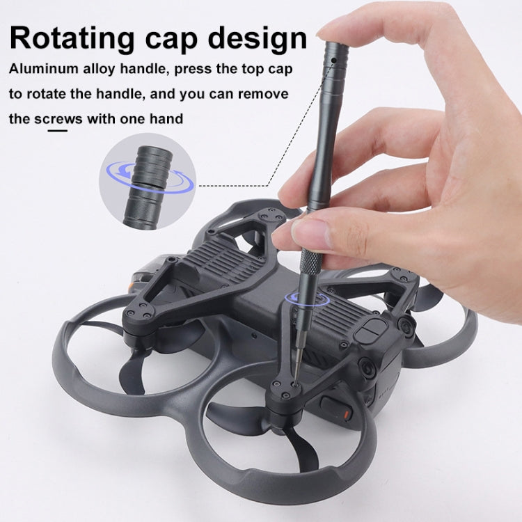 Juego de destornilladores CQT UAV 30 en 1 Dron extendidos universales Juego de herramientas de desmontaje (gris esmerilado)…