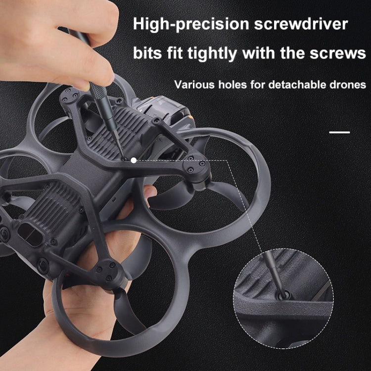 Juego de destornilladores CQT UAV 30 en 1 Dron extendidos universales Juego de herramientas de desmontaje (gris esmerilado)…