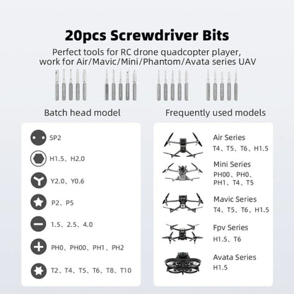 Kit de destornilladores multifunción 36 en 1 para Serie Mavic / Air / Mini / / FPV para DJI Avata — imagen 6