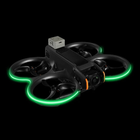 RCSTQ Cinturón de luz luminosa colorida Tubo de alto brillo Tira de luz de advertencia de vuelo nocturno para DJI Avata 2 (f…