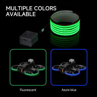 RCSTQ Cinturón de luz luminosa colorida Tubo de alto brillo Tira de luz de advertencia de vuelo nocturno para DJI Avata 2 (f…