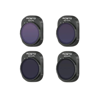 Filtro RCSTQ HD Espejo protector Accesorios para drones, Estilo: ND-PL8 + ND-PL16 + ND-PL32 + ND-PL64 para DJI Mini 4 Pro