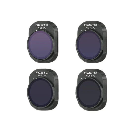 Filtro RCSTQ HD Espejo protector Accesorios para drones, Estilo: ND-PL8 + ND-PL16 + ND-PL32 + ND-PL64 para DJI Mini 4 Pro