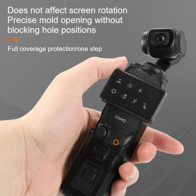 Estuche protector transparente RCSTQ, correa antidesplazamiento global, carcasa de almacenamiento para DJI Osmo Pocket 3 — i…