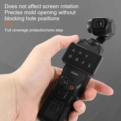 Estuche protector transparente RCSTQ, correa antidesplazamiento global, carcasa de almacenamiento para DJI Osmo Pocket 3 — i…