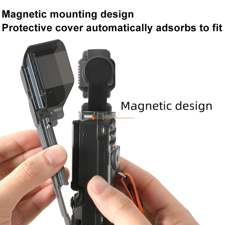 Estuche protector transparente RCSTQ, correa antidesplazamiento global, carcasa de almacenamiento para DJI Osmo Pocket 3 — i…