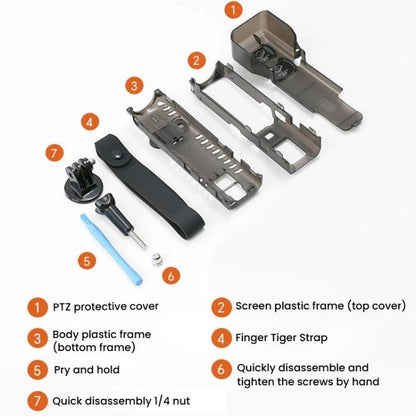 Estuche protector transparente RCSTQ, correa antidesplazamiento global, carcasa de almacenamiento para DJI Osmo Pocket 3 — i…