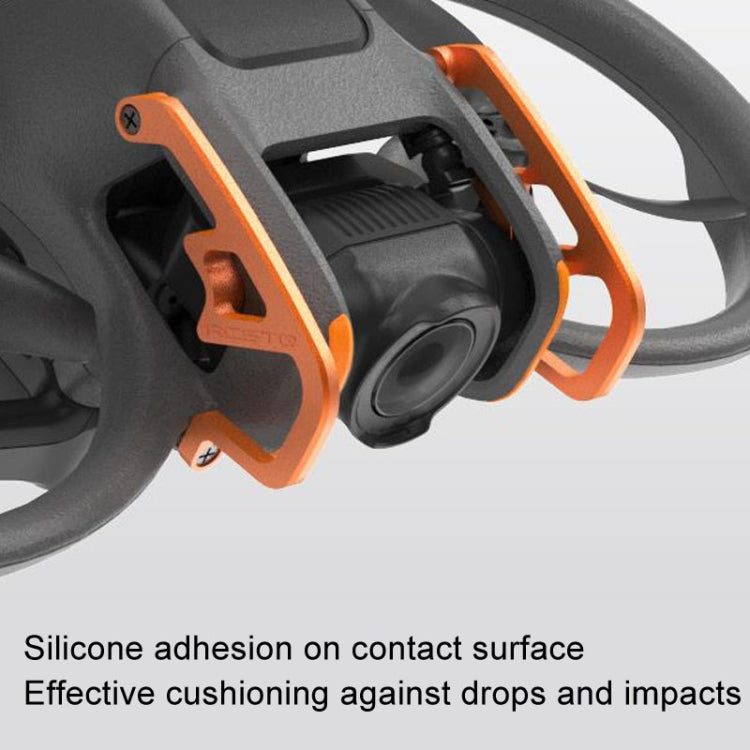 Lentes Barra de protección contra colisiones de, de aleación de aluminio, para máquina voladora para DJI Avata 2 (naranja) —…
