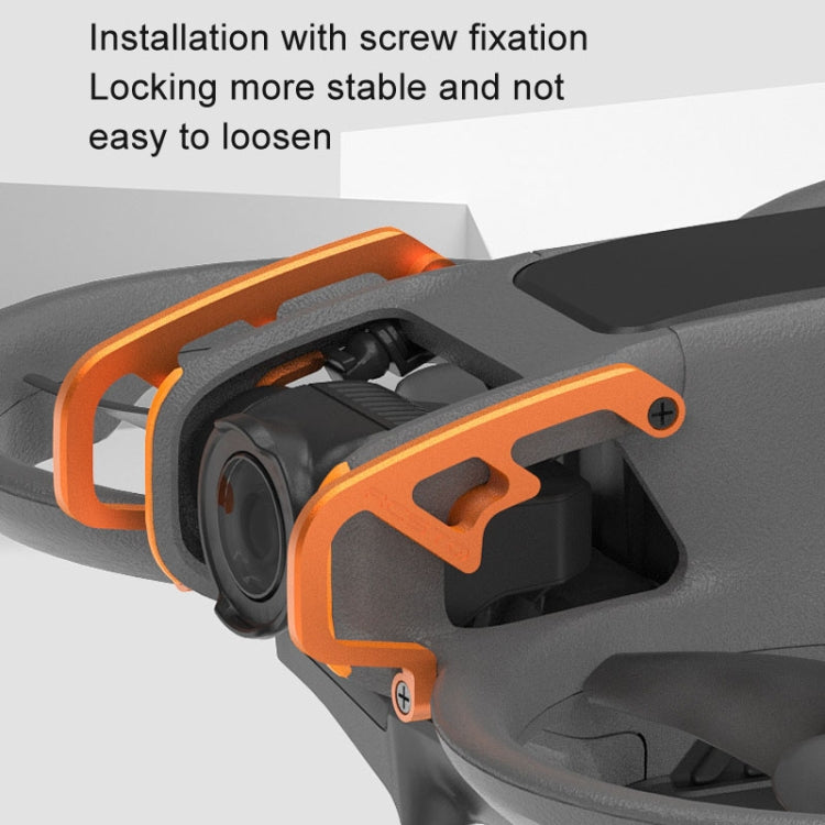 Lentes Barra de protección contra colisiones de, de aleación de aluminio, para máquina voladora para DJI Avata 2 (naranja) —…