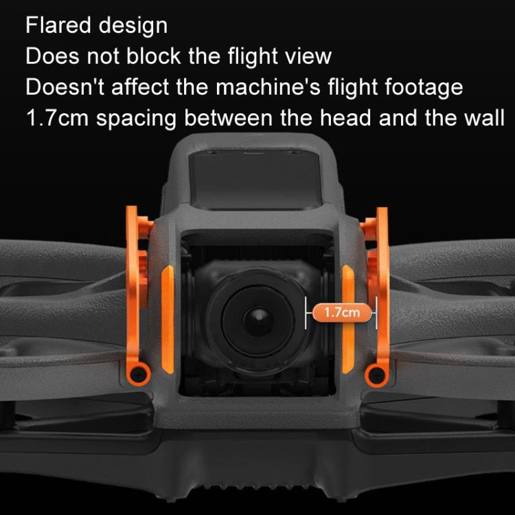 Lentes Barra de protección contra colisiones de, de aleación de aluminio, para máquina voladora para DJI Avata 2 (naranja) —…