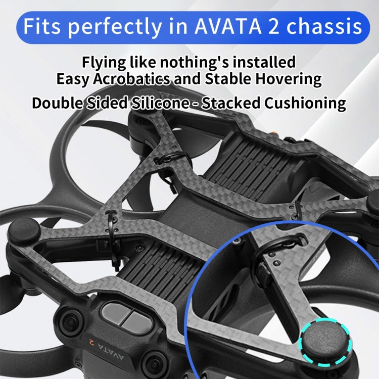 Parachoques de protección ligero de fibra de carbono para chasis RCSTQ de para DJI Avata 2 — imagen 4