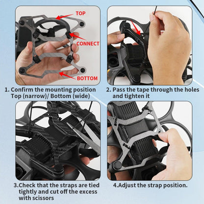Parachoques de protección ligero de fibra de carbono para chasis RCSTQ de para DJI Avata 2 — imagen 9