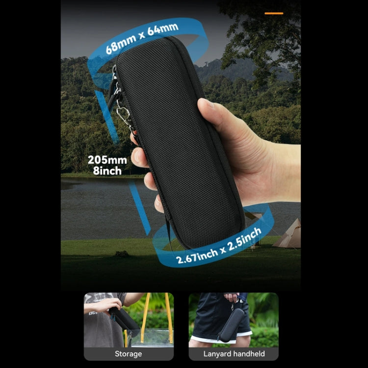 Estuche de almacenamiento y bolsa de transporte portátil TELESIN para cámara para DJI Osmo Pocket 3 (negro) — imagen 6