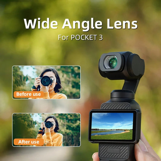 Lente gran angular magnética que extiende el campo de visión a 112 grados para DJI Osmo Pocket 3 — imagen 2