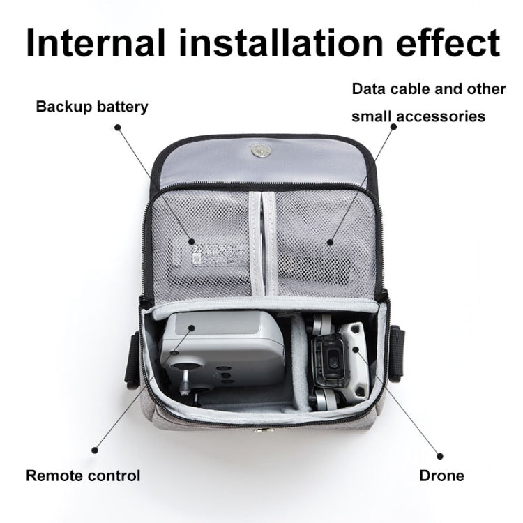 Bolsa de almacenamiento portátil e impermeable para drones Baona BN-H016 para DJI Mini 4 Pro (gris) — imagen 3