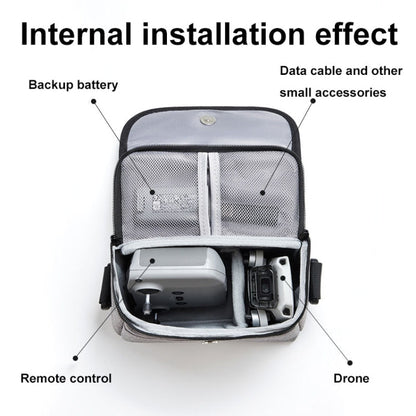 Bolsa de almacenamiento portátil e impermeable para drones Baona BN-H016 para DJI Mini 4 Pro (gris) — imagen 3