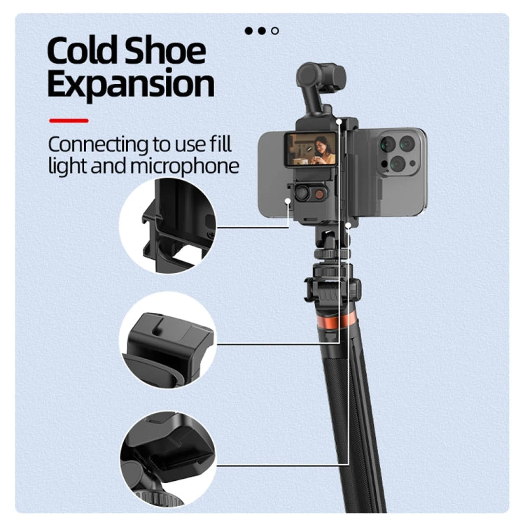 Soporte de expansión para soporte de teléfono con 3 puertos de zapata fría para DJI Osmo Pocket 3 (negro) — imagen 8