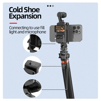 Soporte de expansión para soporte de teléfono con 3 puertos de zapata fría para DJI Osmo Pocket 3 (negro) — imagen 8
